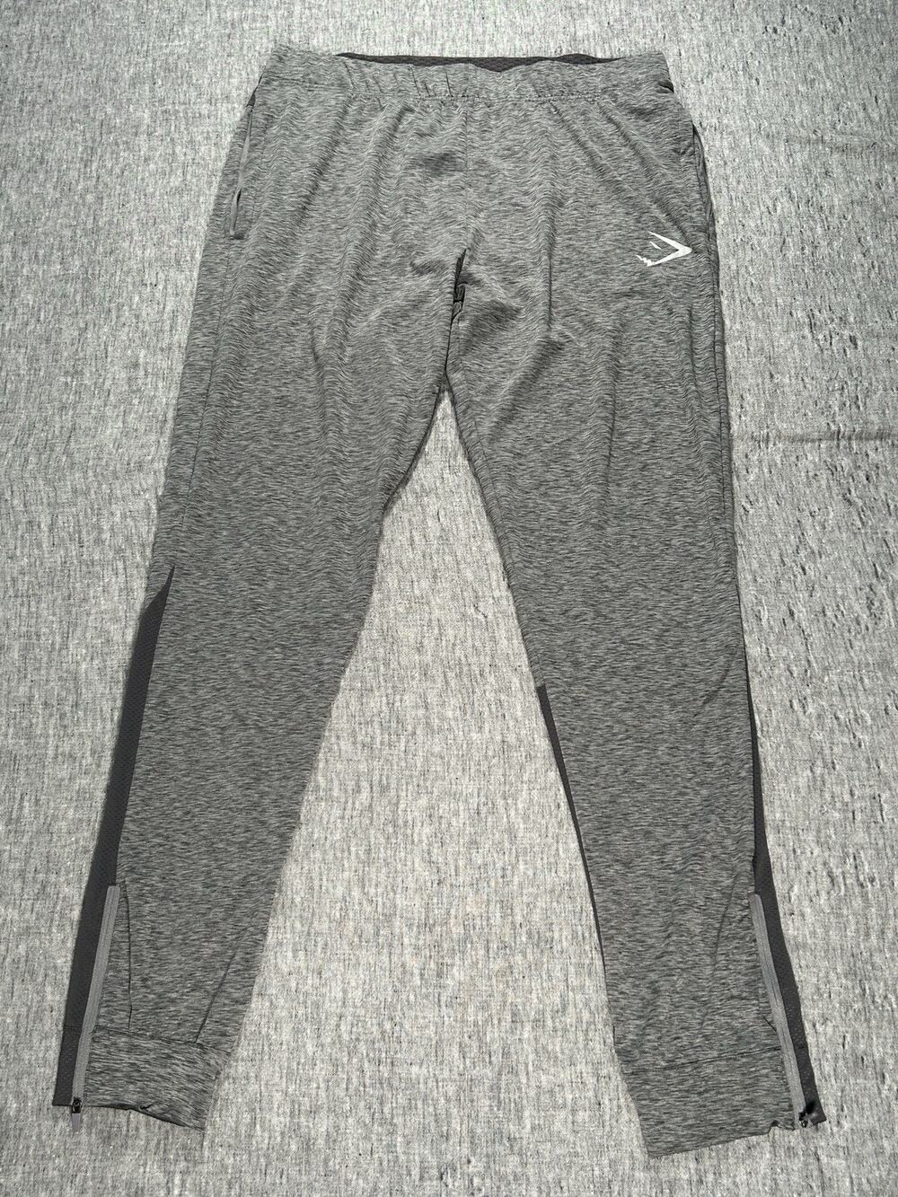 Gymshark Joggers Mens Extra Large Gray Stretch Training Performance Athletic